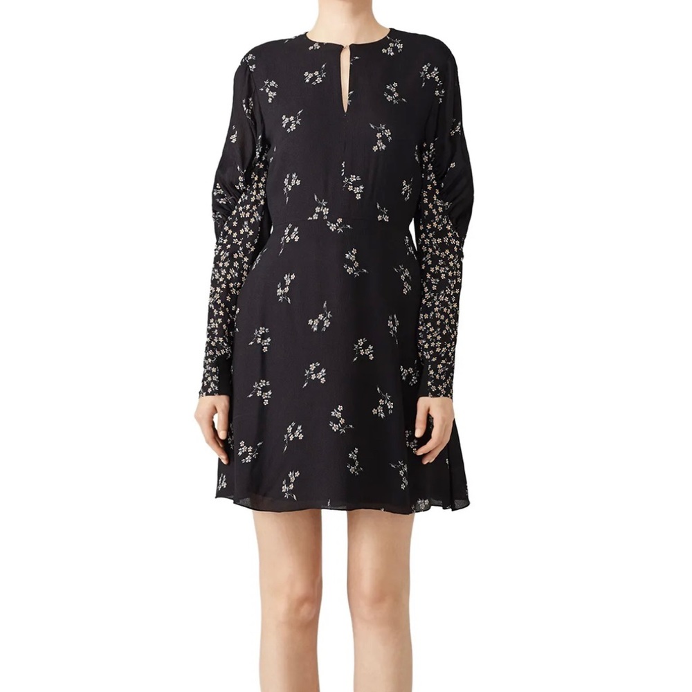 Tibi Florence Dress Black floral size 4